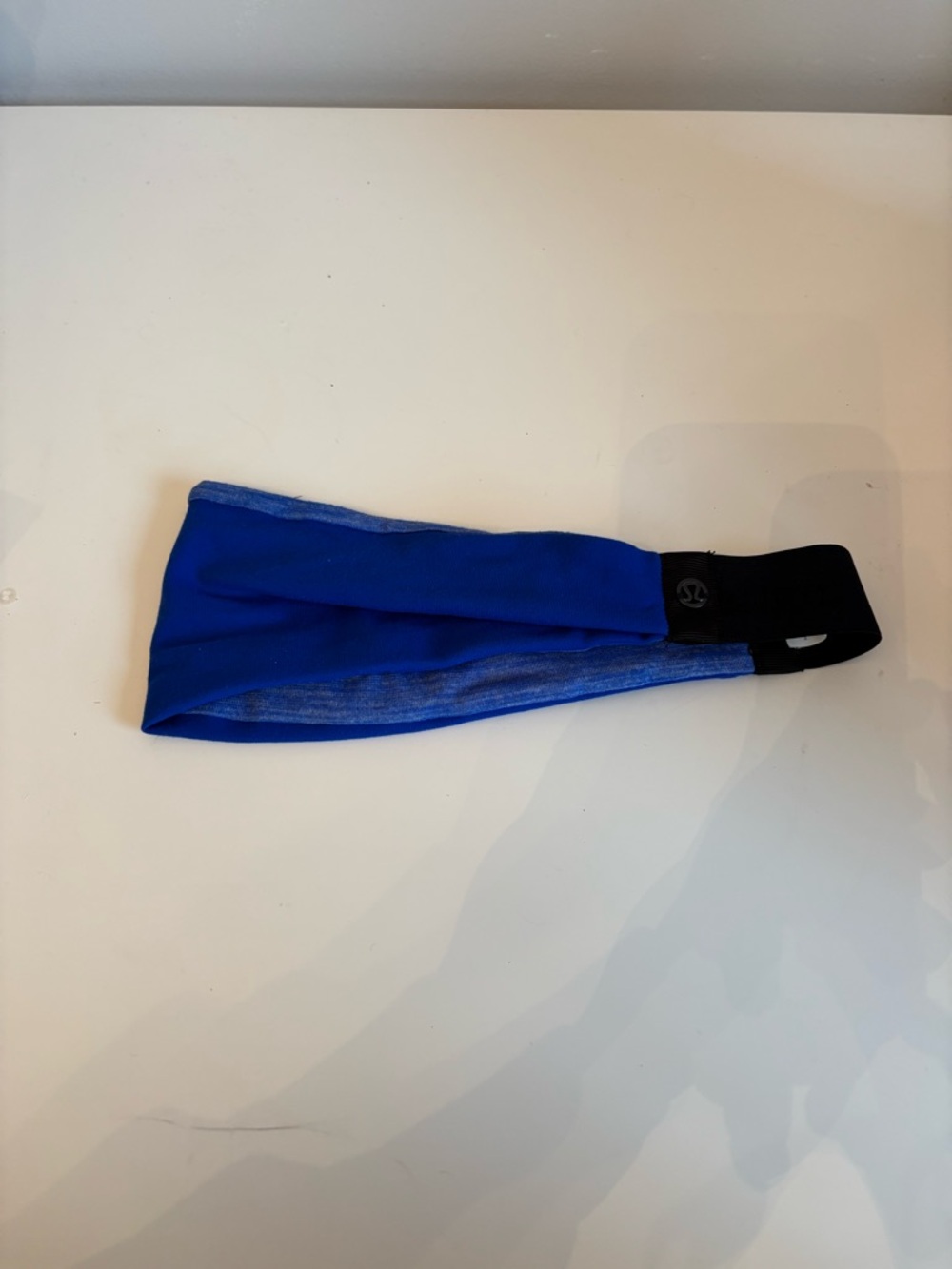New Lululemon Athletica Blue Elastic Workout Non-Slip Headband